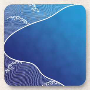 Blauer Fluss Untersetzer