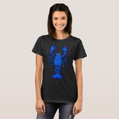 Blauer Flusskrebs T-Shirt (Vorne ganz)