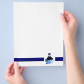 Blauer Flyer (Hand)