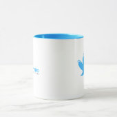 Blauer Flying Bird Tasse (Zentrum)