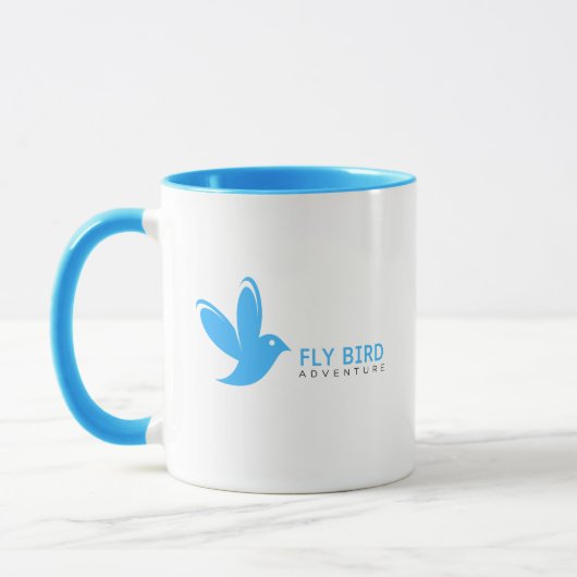 Blauer Flying Bird Tasse (Links)