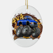 Blauer Förster Keramikornament (Rechts)