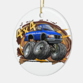 Blauer Förster Keramikornament (Links)