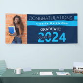 Blauer Foto-Abschluss-Banner Banner (Messe)