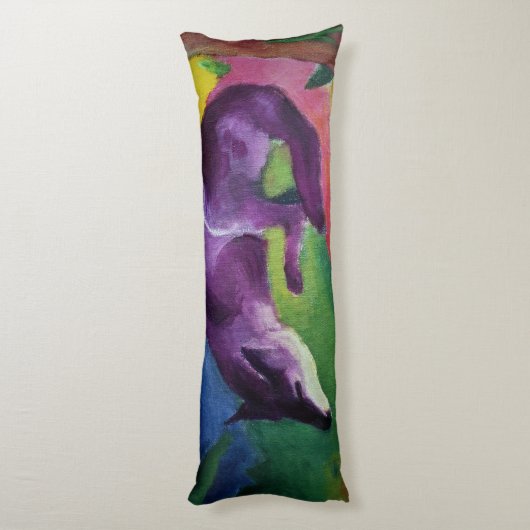 Blauer Fox, 1911 Seitenschläferkissen (Rückseite (Vertikal))