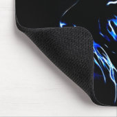 Blauer Fractalius Tiger Mousepad (Ecke)