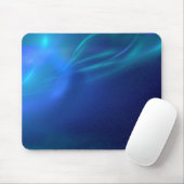 Blauer Fraktal-Nebel Mousepad (Mit Mouse)