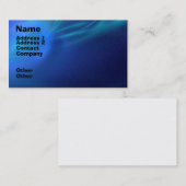 Blauer Fraktal-Nebel Visitenkarte (Vorne/Hinten)