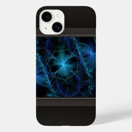 Blauer Fraktalraum  Case-Mate iPhone Hülle (Rückseite)