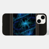 Blauer Fraktalraum  Case-Mate iPhone Hülle (Rückseite (Horizontal))