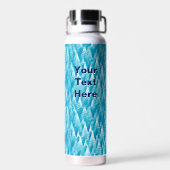 Blauer Fraktalwald-Kanülenkühler Trinkflasche (Rückseite)
