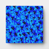 Blauer Frangipani-Blume, Fotoplatte (Vorderseite)
