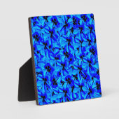 Blauer Frangipani-Blume, Fotoplatte (Vorderseite)