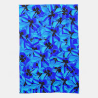 Blauer Frangipani-Blume,
