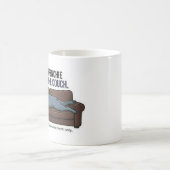 Blauer Französische Bulldogge CEO des Sofas Lustig Kaffeetasse (Mittel)