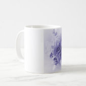 BLAUER FREESIA-BLUMENSTRAUSS KAFFEETASSE (Vorderseite Links)