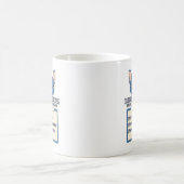 Blauer Frenchie-Mama Morgen-Überlebensguide Kaffeetasse (Mittel)