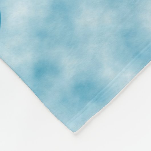 Blauer Frieden Fleecedecke (Ecke)