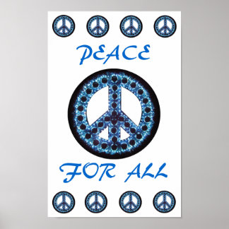 Blauer Frieden für alle Plakate