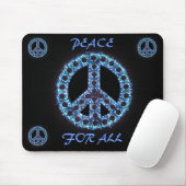 blauer Frieden für alles mousepad (Mit Mouse)