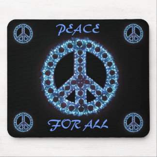 blauer Frieden für alles mousepad