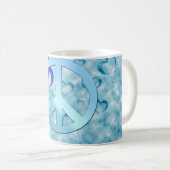 Blauer Frieden Kaffeetasse (VorderseiteRechts)