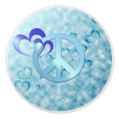 Blauer Frieden Keramikknauf (Vorderseite)