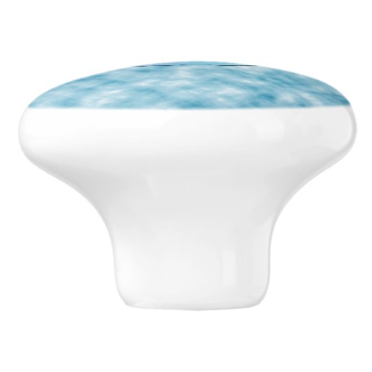 Blauer Frieden Keramikknauf (Seitenansicht)