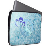 Blauer Frieden Laptopschutzhülle (Vorne Rechts)