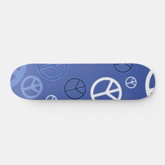Blauer Frieden Skateboard (Horizontal)