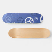 Blauer Frieden Skateboard (Horizontal)