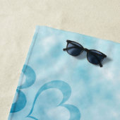 Blauer Frieden Strandtuch (Beispiel)