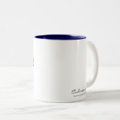 Blauer Frilly Schlüpfer Zweifarbige Tasse (VorderseiteRechts)