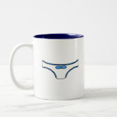 Blauer Frilly Schlüpfer Zweifarbige Tasse (Links)