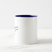 Blauer Frilly Schlüpfer Zweifarbige Tasse (Mittel)