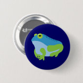 Blauer Frosch Button (Vorne & Hinten)