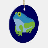 Blauer Frosch Keramikornament (Rechts)