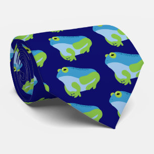 Blauer Frosch Krawatte
