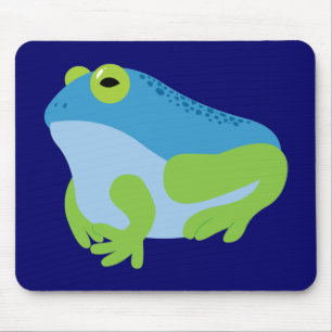 Blauer Frosch Mousepad