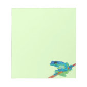 Blauer Frosch Notizblock (Vorderseite)