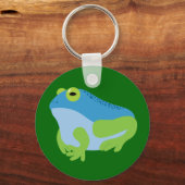 Blauer Frosch Schlüsselanhänger (Vorderseite)