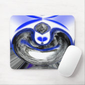 Blauer Frostmoment Mousepad (Mit Mouse)