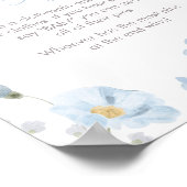 Blauer Frühling Baby in Bloom Sage nicht Baby Poster (Ecke)