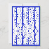 Blauer Frühling blüht Einladung (Rückseite)