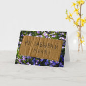 Blauer Frühling Blumen Russisches Vergessen-Me-Nic Karte (Gelbe Blume)