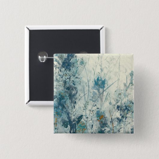 Blauer Frühling Button (Vorne & Hinten)