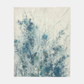 Blauer Frühling Fleecedecke (Vorderseite)