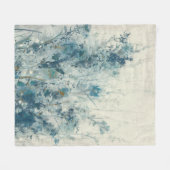 Blauer Frühling Fleecedecke (Vorderseite (Horizontal))