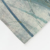 Blauer Frühling Fleecedecke (Ecke)