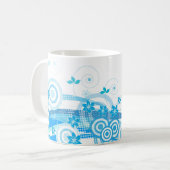 Blauer Frühling Kaffeetasse (Vorderseite Links)